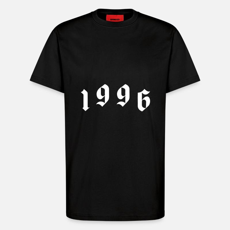 1996 Jahr - T-Shirt - made by SPREAD - SOLID BLACK