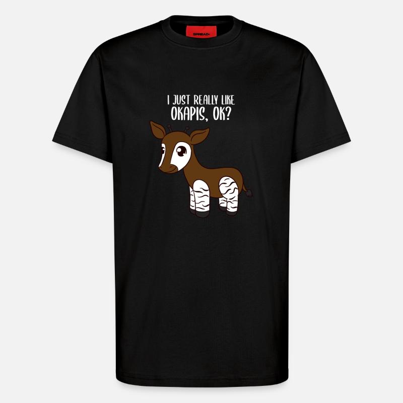 okapi - T-shirt bio décontracté fabriqué en UE - SOLID BLACK
