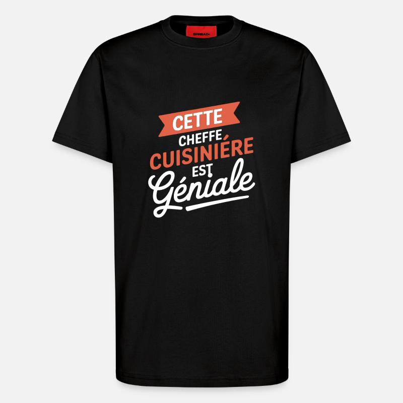 Awesome Chef - Kitchen Design - T-Shirt - made by SPREAD - SOLID BLACK