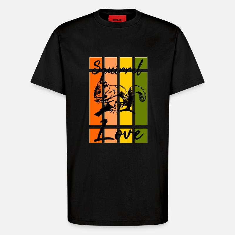 Eichhörnchen - T-Shirt - made by SPREAD - SOLID BLACK