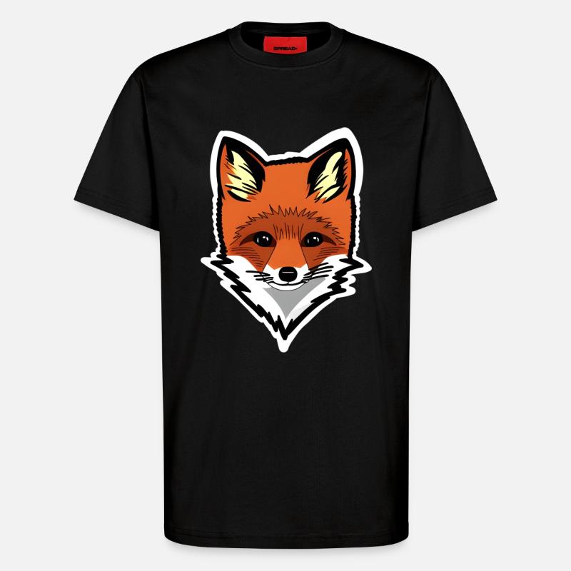 Fuchs - T-Shirt - made by SPREAD - SOLID BLACK
