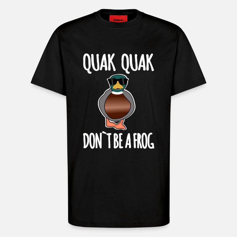 Ne soyez pas une grenouille - T-shirt bio décontracté fabriqué en UE - SOLID BLACK
