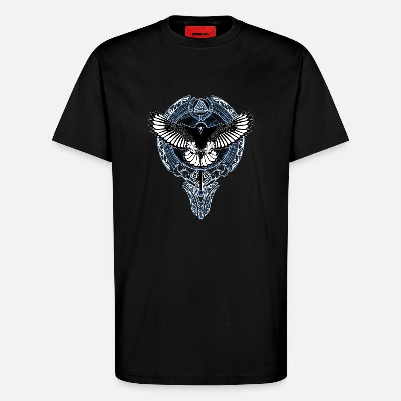 Wikinger Adler - T-Shirt - made by SPREAD - SOLID BLACK