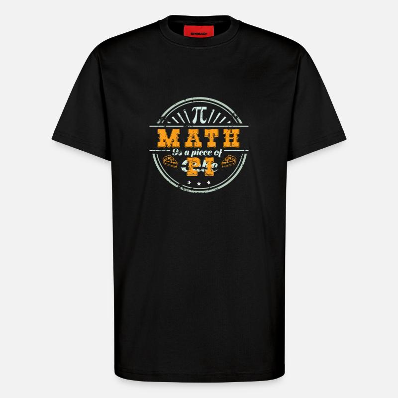 Math Pie Pie Pie 3.14 Gift - T-Shirt - made by SPREAD - SOLID BLACK