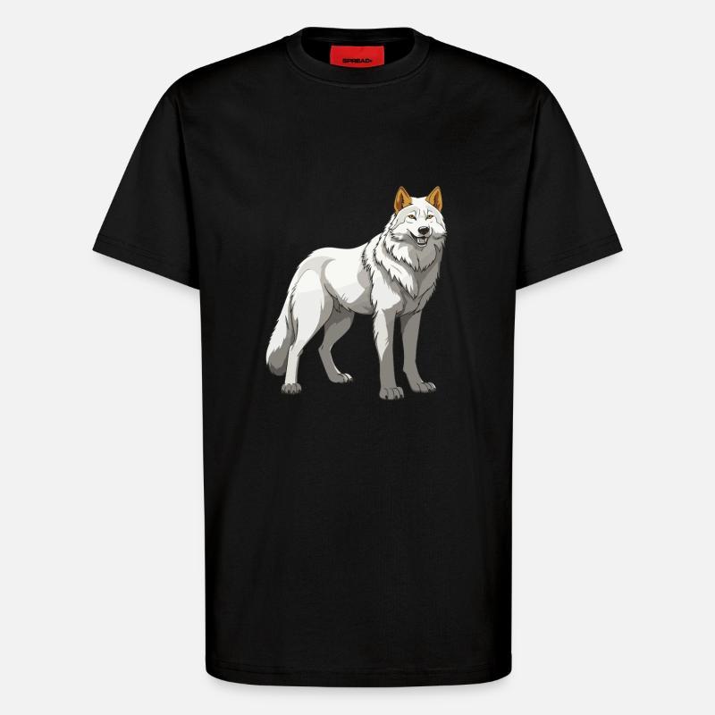 Wolf Tier - T-Shirt - made by SPREAD - SOLID BLACK