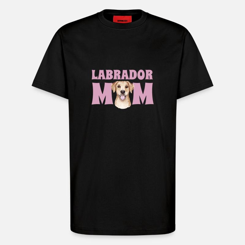 Labrador Mama - T-Shirt - made by SPREAD - SOLID BLACK