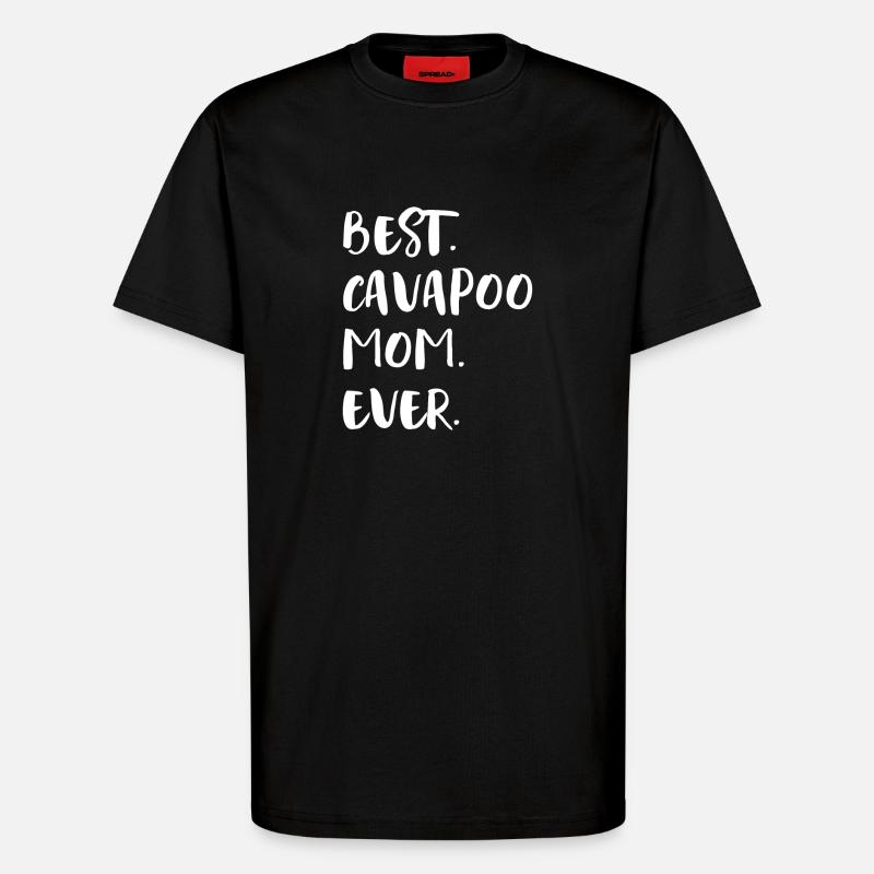 Cavapoo Cavoodle - T-Shirt - made by SPREAD - SOLID BLACK