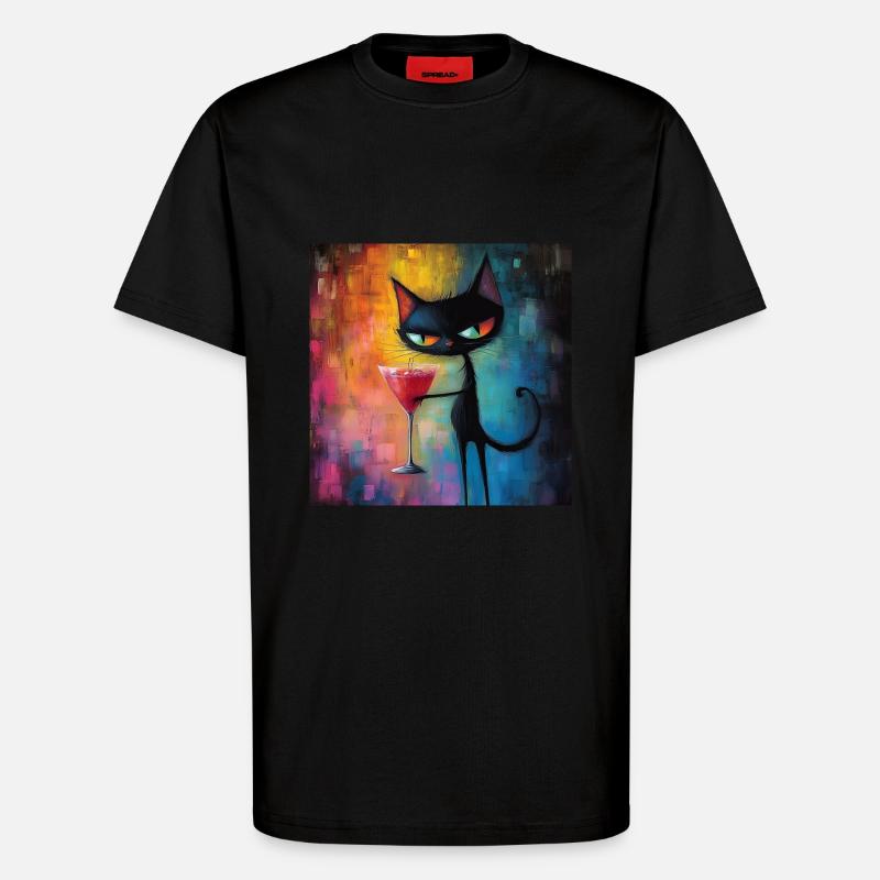 Der Charmeur der Bar - T-Shirt - made by SPREAD - SOLID BLACK