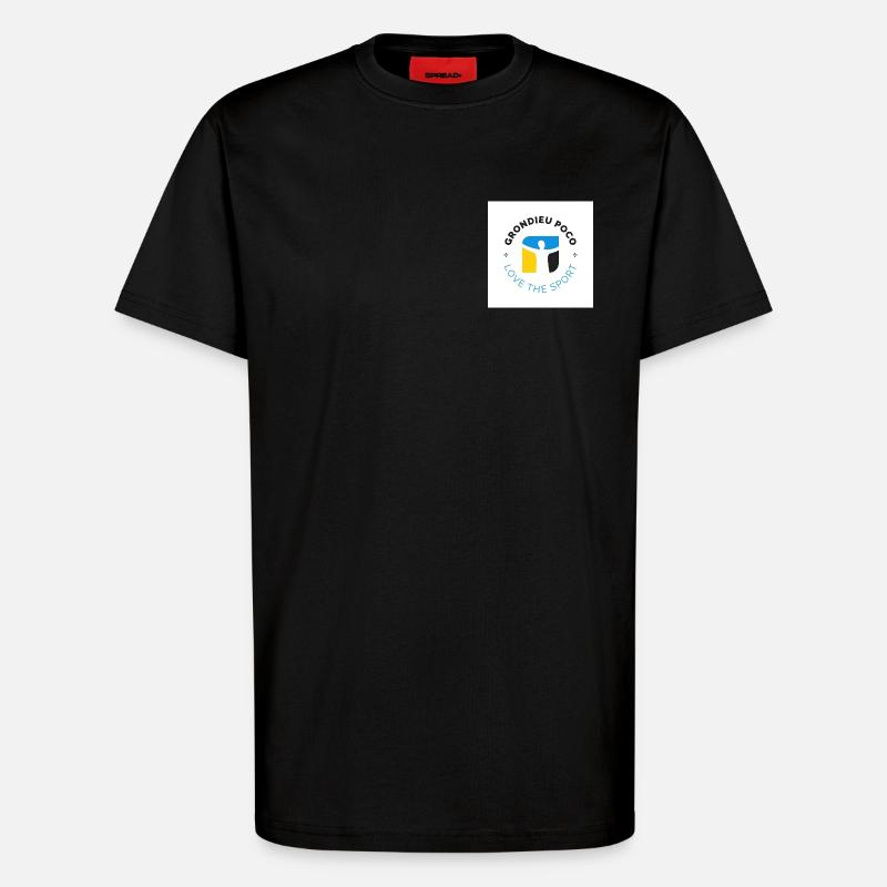 Grondieu Poco - T-Shirt - made by SPREAD - SOLID BLACK