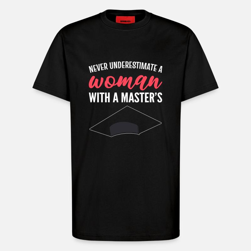 Master Studium Abschlussfeier - T-Shirt - made by SPREAD - SOLID BLACK