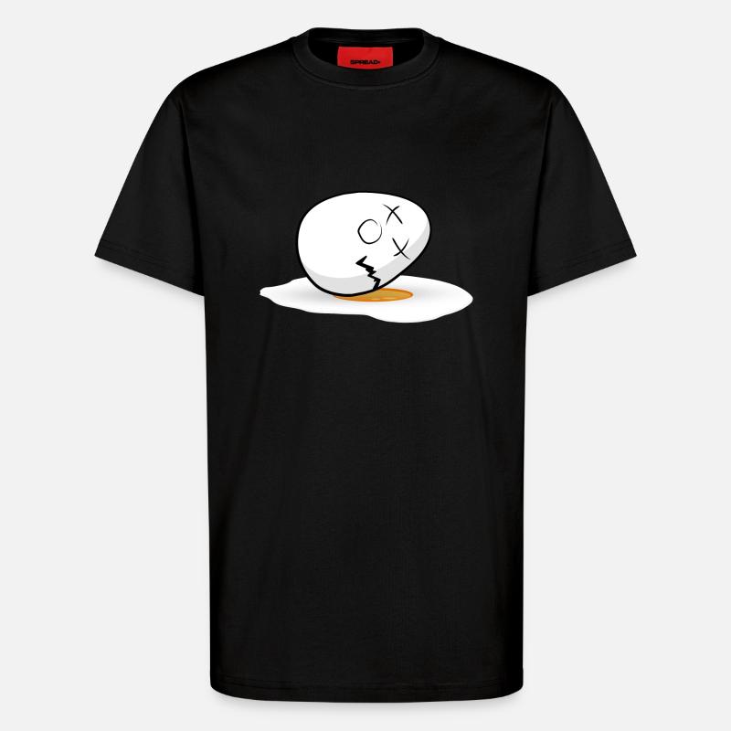 Joyeuses Pâques Egg - T-shirt bio décontracté fabriqué en UE - SOLID BLACK