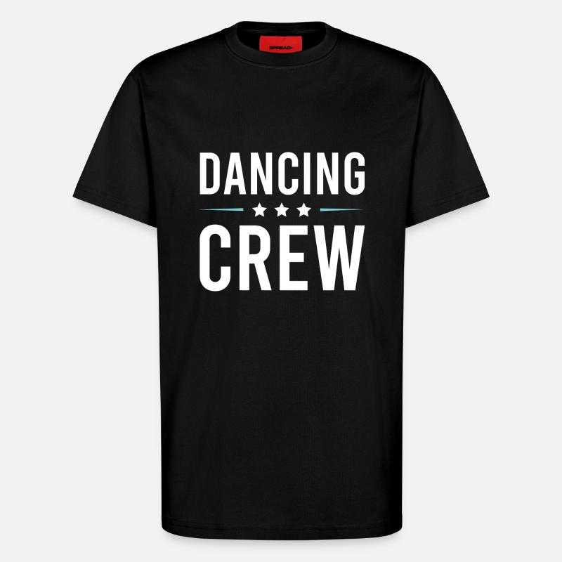 Équipe de danse - T-shirt bio décontracté fabriqué en UE - SOLID BLACK