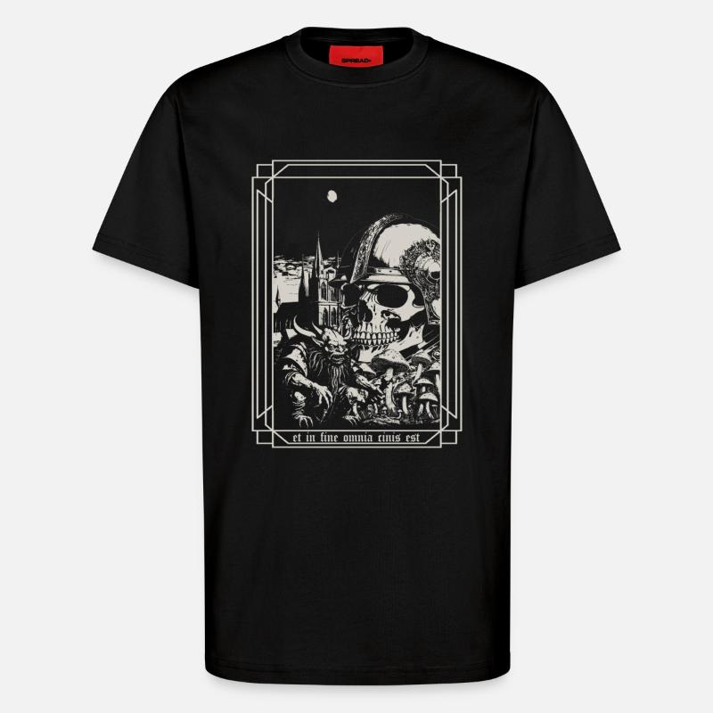 Et à la fin - T-shirt bio décontracté fabriqué en UE - SOLID BLACK