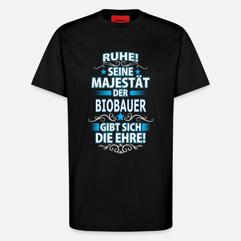 BIOBAUER - T-Shirt - made by SPREAD - SOLID BLACK