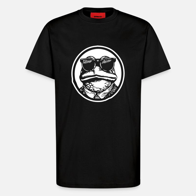 Frog Toad - T-Shirt - made by SPREAD - SOLID BLACK