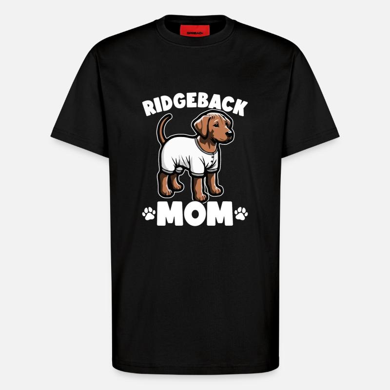 Rhodesian Ridgeback Dog Rhodesian Ridgebacks - T-Shirt - made by SPREAD - SOLID BLACK