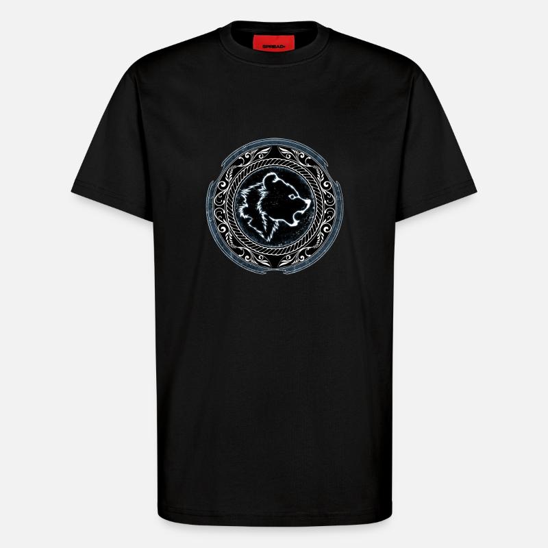 Wikinger Berserker Bär - T-Shirt - made by SPREAD - SOLID BLACK