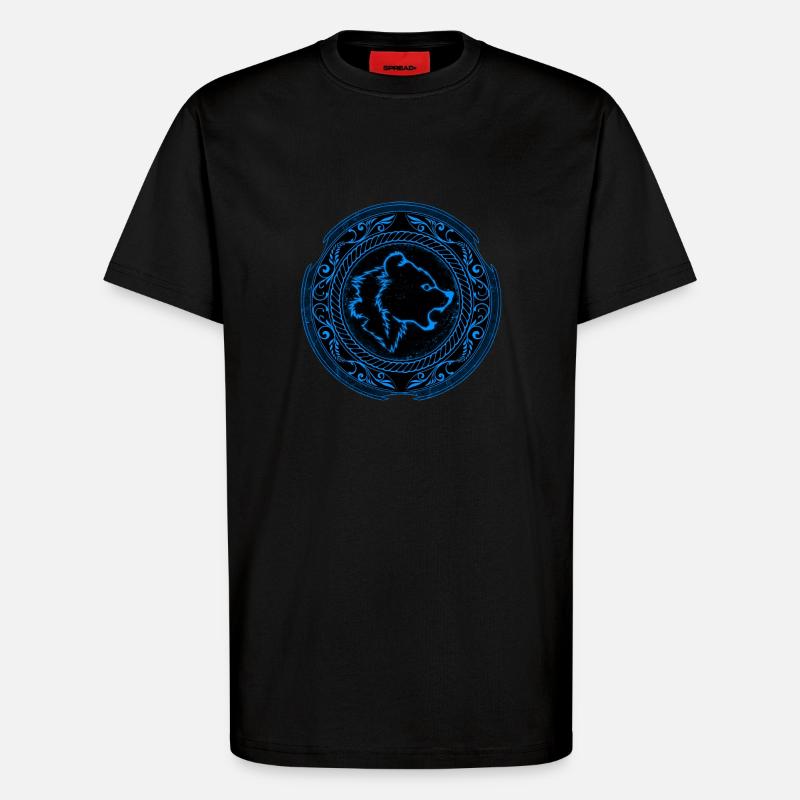 Walhalla Wikinger Bär Bärensymbol - T-Shirt - made by SPREAD - SOLID BLACK