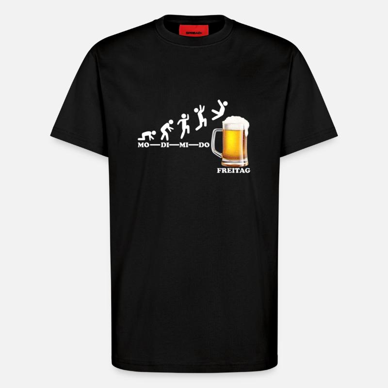 Wochenende - T-Shirt - made by SPREAD - SOLID BLACK