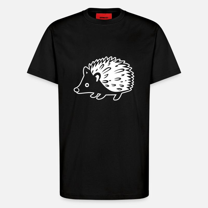 Igel - T-Shirt - made by SPREAD - SOLID BLACK