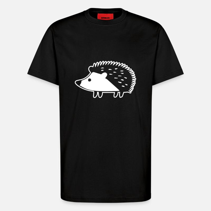 Igel - T-Shirt - made by SPREAD - SOLID BLACK