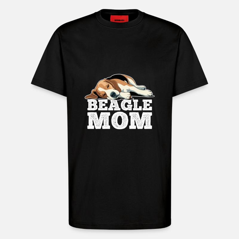 Beagle Mama - T-Shirt - made by SPREAD - SOLID BLACK