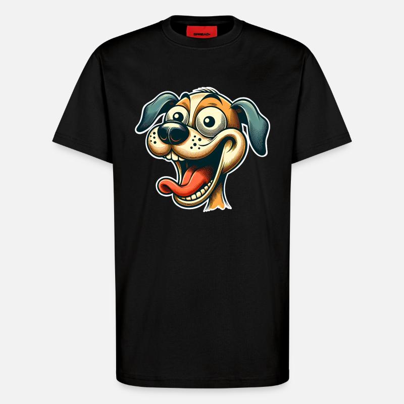 Hund - T-Shirt - made by SPREAD - SOLID BLACK