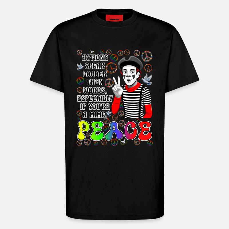 Frieden ist das Wichtigste - T-Shirt - made by SPREAD - SOLID BLACK