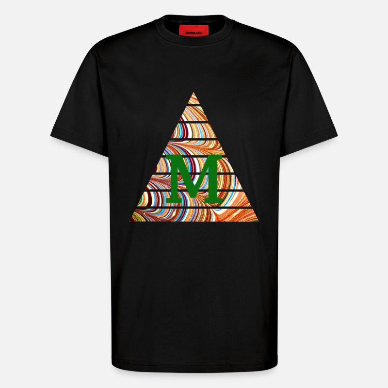 Dreieck E 56 m - T-Shirt - made by SPREAD - SOLID BLACK