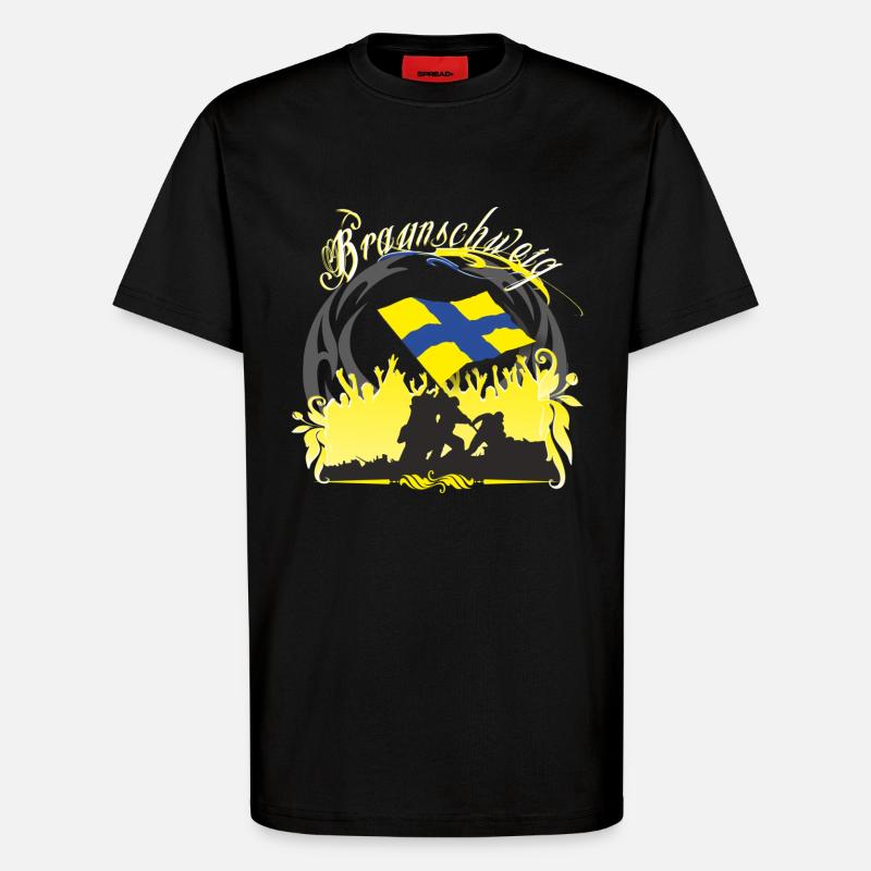 braunschweig - T-Shirt - made by SPREAD - SOLID BLACK