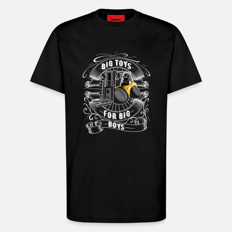 Staplerfahrer - T-Shirt - made by SPREAD - SOLID BLACK
