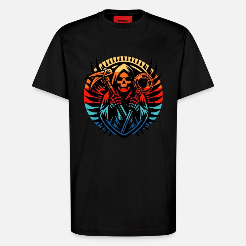 Sondeln Metalldetektor - T-Shirt - made by SPREAD - SOLID BLACK