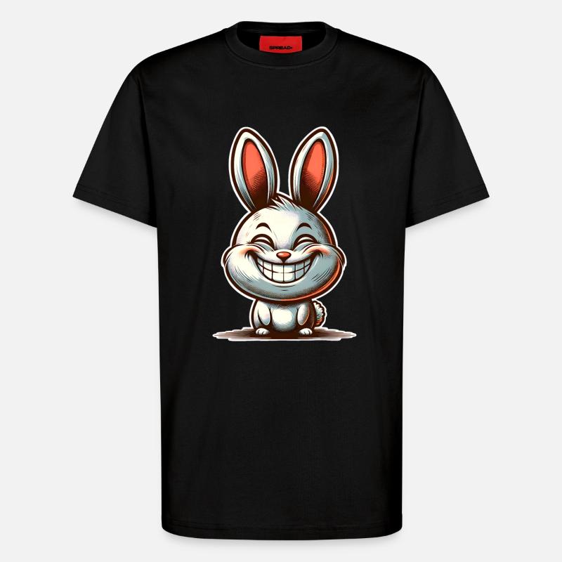 Rabbit Rabbit - T-Shirt - made by SPREAD - SOLID BLACK