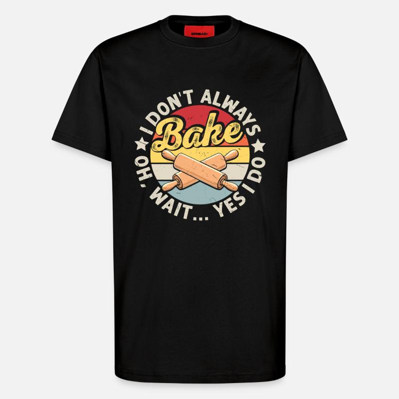 Backen - T-Shirt - made by SPREAD - SOLID BLACK