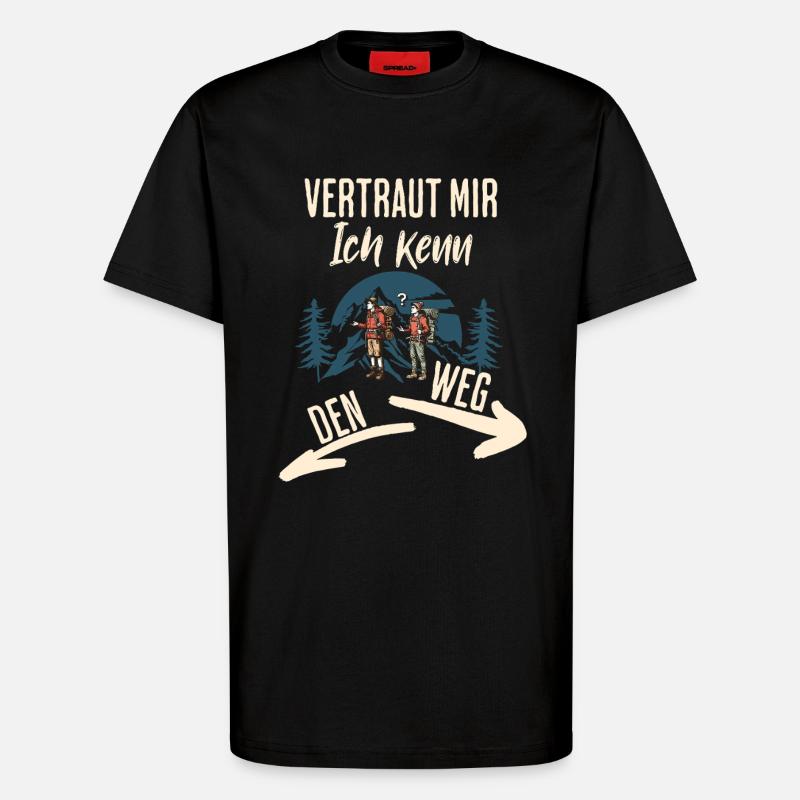 Wander - T-Shirt - made by SPREAD - SOLID BLACK