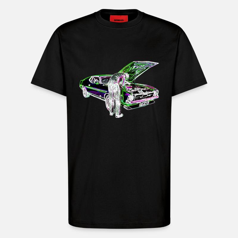 Schrauber Iinvert - T-Shirt - made by SPREAD - SOLID BLACK