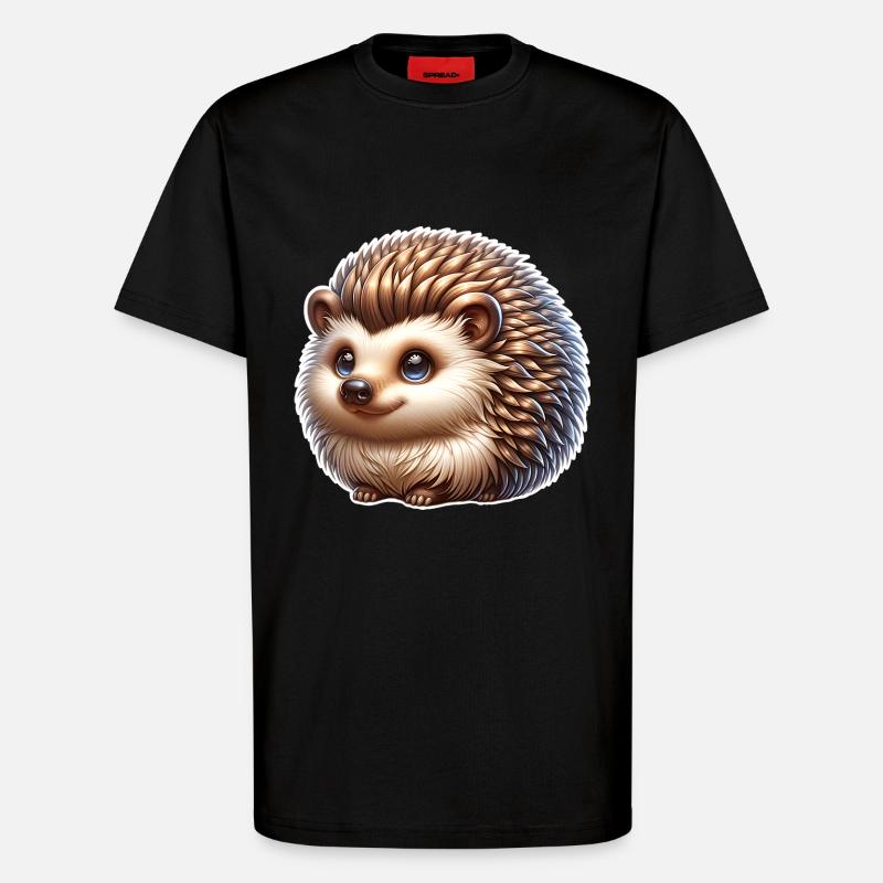 Igel - T-Shirt - made by SPREAD - SOLID BLACK