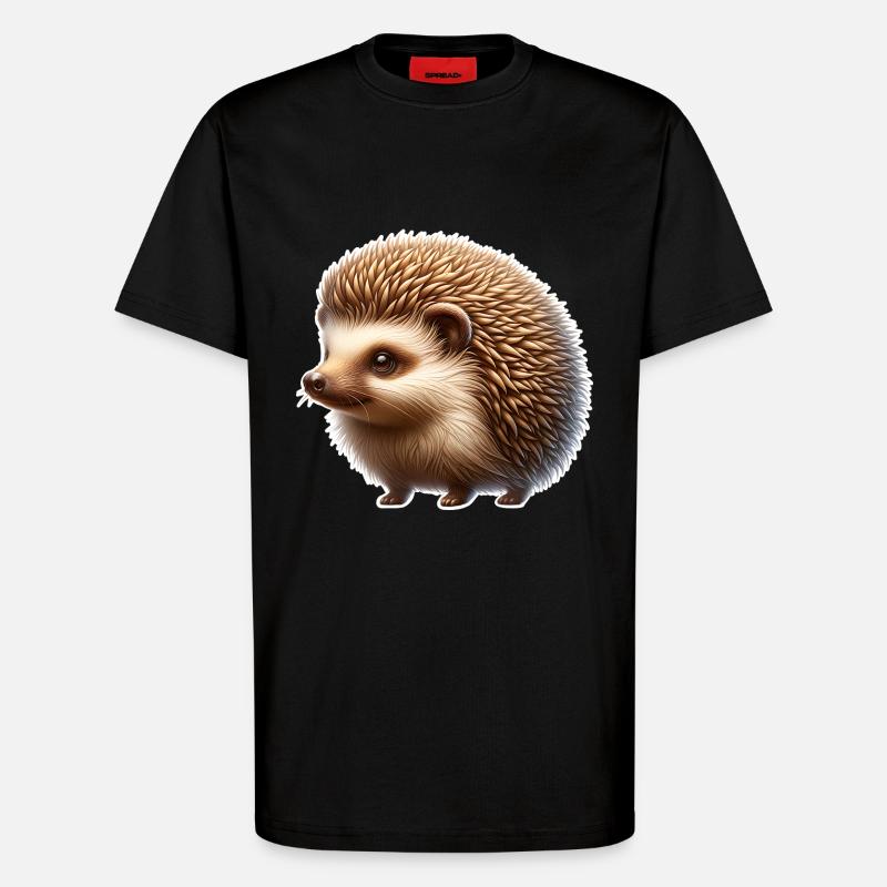 Igel - T-Shirt - made by SPREAD - SOLID BLACK