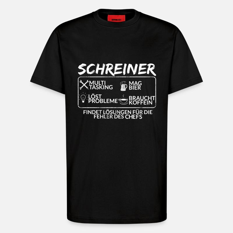 Der Schreiner - T-Shirt - made by SPREAD - SOLID BLACK