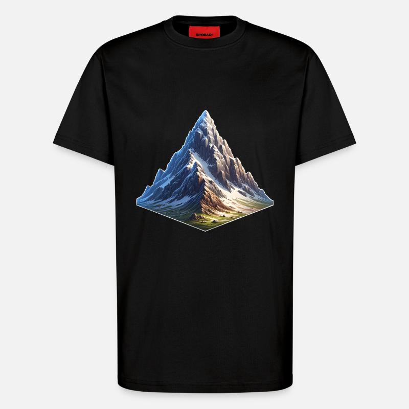 Berg - T-Shirt - made by SPREAD - SOLID BLACK