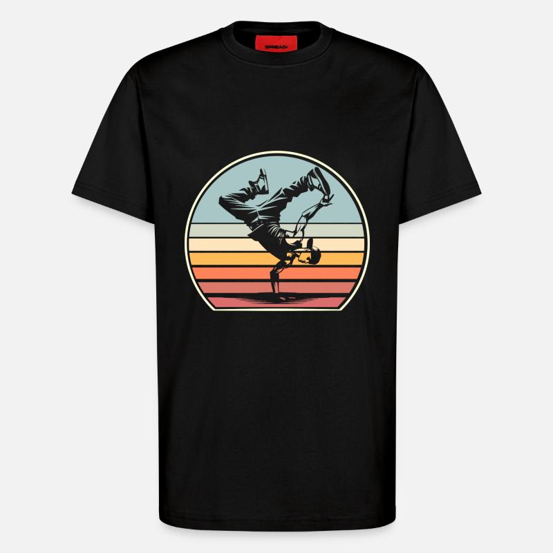 Breakdance - T-Shirt - made by SPREAD - SOLID BLACK