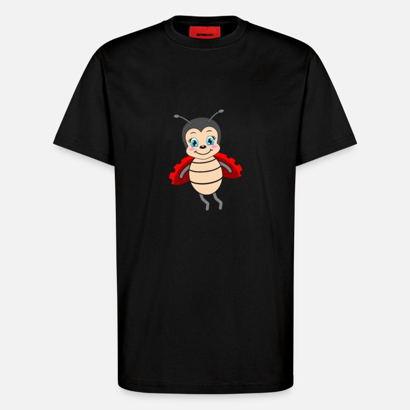 Ladybug Ladybug - T-Shirt - made by SPREAD - SOLID BLACK