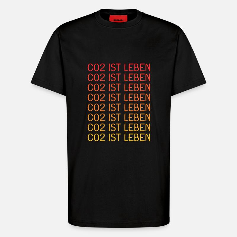 CO2 ist Leben - T-Shirt - made by SPREAD - SOLID BLACK