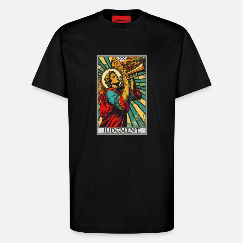 Tarotkarten Tarotkarte 20 Judgment Gericht - T-Shirt - made by SPREAD - SOLID BLACK