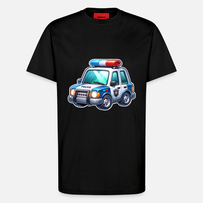 Polizei - T-Shirt - made by SPREAD - SOLID BLACK