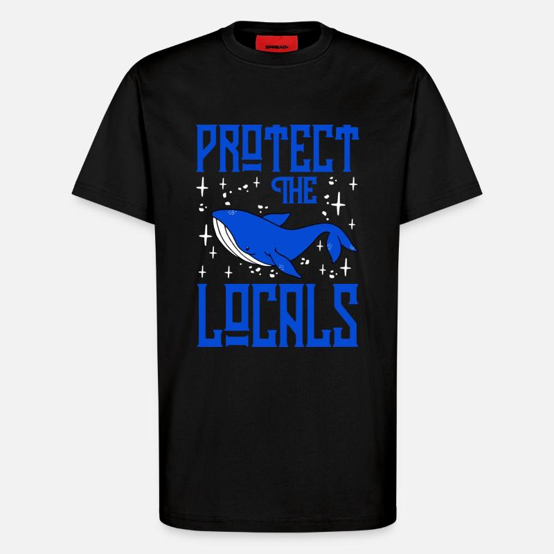 Schützen Sie die Einheimischen - T-Shirt - made by SPREAD - SOLID BLACK