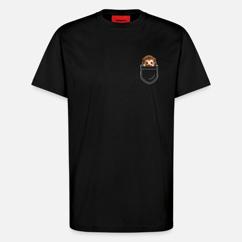 Igel - T-Shirt - made by SPREAD - SOLID BLACK