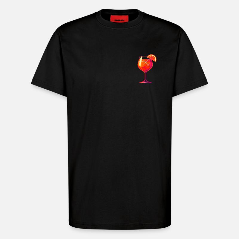 Party Spritz Glas Geschenkidee - T-Shirt - made by SPREAD - SOLID BLACK