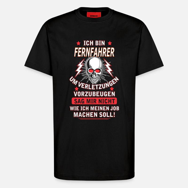 FERNFAHRER - T-Shirt - made by SPREAD - SOLID BLACK