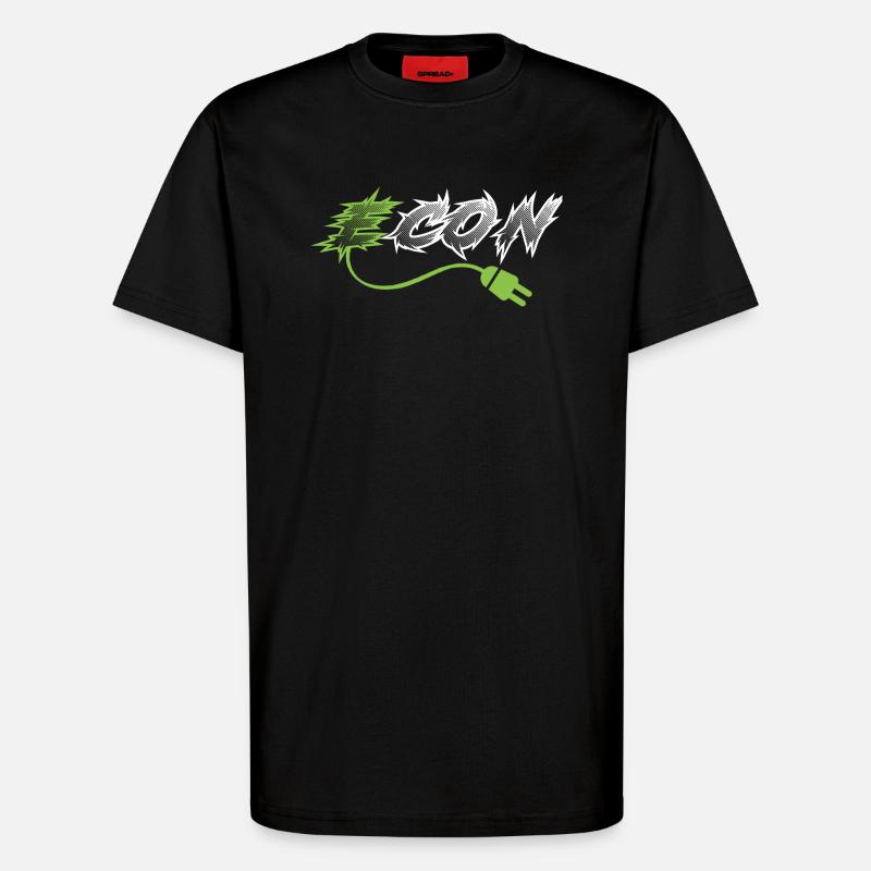ICON ECON - T-Shirt - made by SPREAD - SOLID BLACK